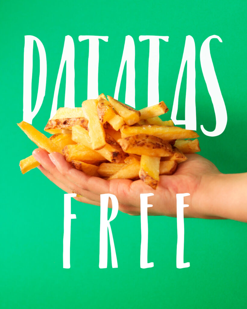Promoción de martes en restaurante de Valencia con patatas fritas ilimitadas.
